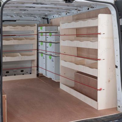 Vivaro A L2 Driver Side Racking with Festool and Bulkhead Triple Pack Vanimal