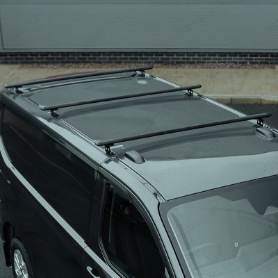 Ford Transit Custom 2023 Black Aluminium Roof Cross Bars