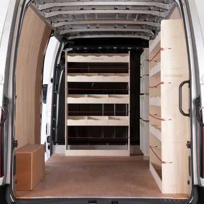 Renault Master L3 Driver Side Racking with Festool and Bulkhead Triple Pack Vanimal
