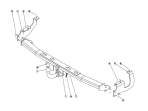 Renault Kangoo Mk2 & Mk3 (2008-) Fixed Swan Neck Tow Bar Fitting Diagram
