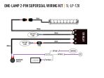 Single-Lamp Wiring Kit (2-Pin, Superseal, 12V)