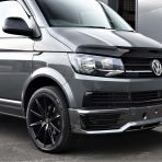Front van view of the 20x8.5 Cades Chronos Jet Black Alloy Wheel