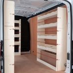 Premium plywood double rear and bulkhead shelving for Nissan Interstar 2025