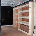Nissan Interstar 2025- Full Driver Side Ply Racking with Front Toolbox Shelving