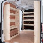 Nissan Interstar 2025 premium plywood racking with bulkhead and twin rear units