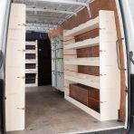 Premium plywood bulkhead, Festool front and rear shelving for Nissan Interstar 2025