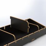 Large sized phenolic divider for use in adjustable racking units