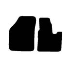 VW Caddy 2004-2021 Tailored Front Rubber Floor Mat (Heavy-Duty Checker Plate – 2 Piece)