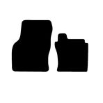 VW Caddy 2021- Tailored Front Rubber Floor Mat (Heavy-Duty Checker Plate – 2 Piece. NO Fixings)