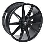 Close-up view of the 20x8.5 Cades Chronos Jet Black Alloy Wheel