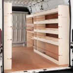 Nissan Interstar 2025- L3 NS Rear and Full Driver Side with Front Toolbox Shelving  (4-Pack)