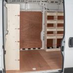 Modular premium plywood L3 bulkhead and rear shelving system