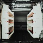 Nissan Townstar 2022 L2 NS Rear and Full XL OS Van Racking with dual modules