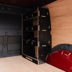 Nissan Townstar 2022+ L2 OS Front Van Racking, Black Hexaboard Finish