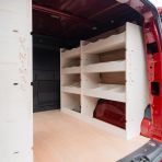 Premium 12mm plywood triple racking for Nissan Townstar 2022 L1 full offside and nearside fitment