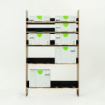 Hexaboard Systainer shelving for Nissan Interstar 2025 OS front