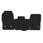 Ford Transit Custom 2013-2023 Manual Tailored Front Rubber Floor Mat (Twin Passenger – Heavy-Duty Checker Plate, 1 Piece)