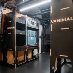 NS rear van view of the Fiat Scudo 2022+ L1 Makita Makpac Toolbox Compatible Van Racking (x2 Rears) displayed with Makita Makpac toolboxes