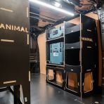 OS rear van view of the Fiat Scudo 2022+ L1 Makita Makpac Toolbox Compatible Van Racking (x2 Rears) displayed with Makita Makpac toolboxes