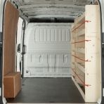 Nissan Interstar 2025 premium plywood racking with toolbox, infill and rear compartments