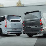 Transit Custom 2018-2023 Predator Body Kit vs Transit Custom 2023- Predator Body Kit - close-up rear van view