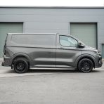 Side van view of the Ford Transit Custom 2023- Gloss Black Side Skirts