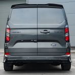 Rear van view of the Transit Custom 2023- Gloss Black Rear Diffuser