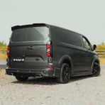 Rear van view of the Ford Transit Custom 2023- Full Predator Body Kit LWB
