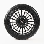 Front face view of the 20" Predator Iconic Matte Black Alloy Wheel