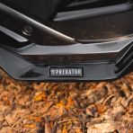 Close-up view of the Predator badge located on the front styling