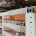 Optional Extra: A top tray for longer items, such as storage of and transport of copper pipe, spirit levels, etc