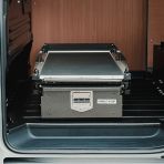 Close-up side van view of the VW Transporter T7 2025- ProTop Drawer System with Sliding Floor