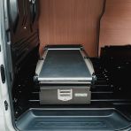 Side van view of the ProTop Drawer System with Sliding Floor fitted in the VW Transporter T7 2025-