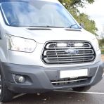 Lazer Lamps ST4 Evolution LED Grille Integration Kit fitted on the Ford Transit Mk8 (2014-2018) - lights displayed on
