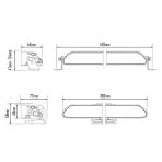Lazer Linear-12 LED Light Bar Dimensions