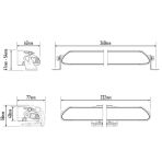 Lazer Lamps Linear-6 LED Light Bar Dimensions