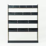 Black hexaboard van racking for Nissan Interstar 2025 NS rear