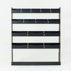 Nissan Interstar 2025 full-width bulkhead van racking in black hexaboard finish