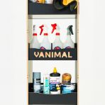 Close-up front view of the racking compartments displayed with tools and equipment 