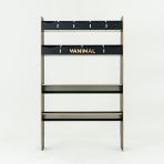 Front view of the MAN TGE 2017- MWB Hexaboard Front Ply Racking with 2 Toolbox Shelves 