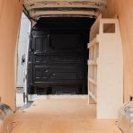 Premium plywood Nissan Interstar 2025 front Ulti‑Rack racking system