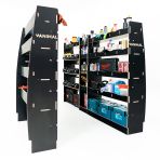 Nissan Interstar 2025 L3 hexaboard racking system with toolbox shelves, middle infill and dual rear modules