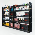 Nissan Interstar 2025 hexaboard L3 racking pack with front module, middle infill and dual 15‑compartment rear modules