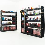 Nissan Interstar 2025 L3 hexaboard racking system with full‑width bulkhead, middle module and OS rear shelving