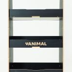 Close-up view of the racking compartments 