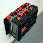 Milwaukee PackOut Wall-Mount Shelf - displayed with toolbox