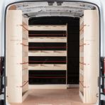 Nissan Interstar 2025 premium plywood bulkhead and rear racking system