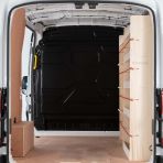 Nissan Interstar 2025- Full Driver Side Ply Racking with Front Toolbox Shelving