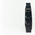 Rear van view of the Citroen Relay 2006- SWB Hexaboard Driver Side Van Racking with x3 Toolbox Shelves