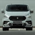 Ford Transit Custom 2018-2023 fitted with the Predator Matt Black Mesh Grille